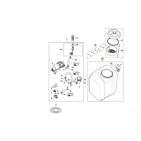 STIHL  Pojemnik 4854 700 0801